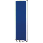 Filzwand, mobil, klappbar, blau 3 x 1800x600mm, Alurahmen