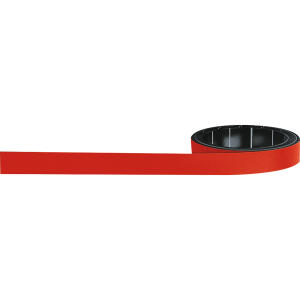 Magnetoflexband 1000x10mm rot zuschneidbar, beschriftbar