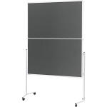 Moderationstafel klappbar Filz grau 1500x1200mm Alurahmen...