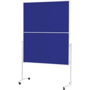 Moderationstafel klappbar Filz blau 1500x1200mm Alurahmen weiß