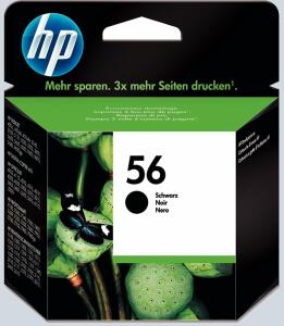 Hewlett Packard (HP) Original HP Druckkopfpatrone schwarz (C6656AE,C6656AE#ABB,C6656AE#ABD,C6656AE#ABE,C6656AE#ABF,C6656AE#UUQ,C6656AE#UUS,56,56BK,56BLACK,NO56,NO56BK,NO56BLACK)