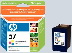 Tintenpatrone 57 farbig für Deskjet 450,450CBi,450Ci,450WBT