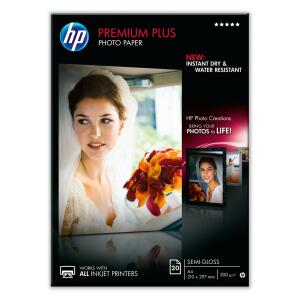 Fotopapier Premium Plus A4 300g weiß semi-gloss
