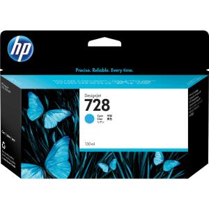 Tintenpatrone 728 cyan 130ml für DesignJet T830 MFP