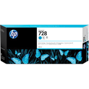 Tintenpatrone 728 cyan 300ml für DesignJet T830 MFP