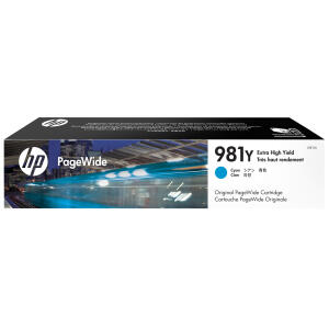 Tintenpatrone 981Y cyan für PW Enterprise Color MFP 586dn