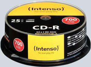 Rohling CD-R 80 Min. 700MB, 52x, Spindel 25er
