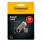Speicherstick USB Drive 2.0, 16 GB Basic Line, drehbarer...