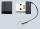 Speicherstick Slim Line USB 3.0, 128GB, schwarz