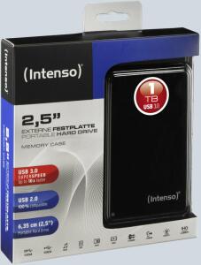 Portable Festplatte 2,5" USB 3.0 schwarz, Speicherkapazität 1 TB