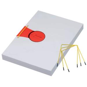 Archivbinder, Pli-Fix gelb,U-förmiger Binder aus Drahtmetall für Altablage