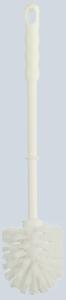 WC Bürste Plastik Nylon, weiß ca. 40 cm lang