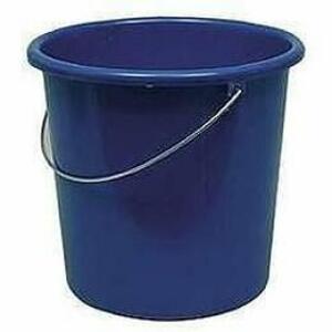 Plastikeimer 5 L mit Metallbügel in blau