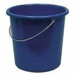Plastikeimer 5 L mit Metallbügel in blau