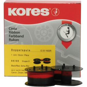 Farbband Gr. 51NS schwarz/rot für Büroring 1234, 1001, 1272, Canon,