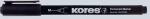 Kores Faserschreiber CD/DVD Marker schwarz, permanent