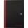 OXFORD "Office Black n Red" Gebundenes Buch A4 kariert, 96 Blatt, mit glänzendem Hardcover, Lesezeicheneinband, seidenglattes, hochweißes Optik Paper, schwarz/rot, 5er-Packung