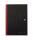 OXFORD "Office Black n Red" Gebundenes Buch A4 kariert, 96 Blatt, mit glänzendem Hardcover, Lesezeicheneinband, seidenglattes, hochweißes Optik Paper, schwarz/rot, 5er-Packung