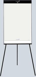 Legamaster Flipchart UNIVERSAL Triangle - Dreibeinstativ, 68 x 105 cm, Seitenarme