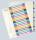 LEITZ 1245 Register Serie WOW 120 A4 Überbreite 20Blatt farbig