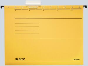 LEITZ Hängemappe Alpha farbig A4 gelb 250g/qm Karton