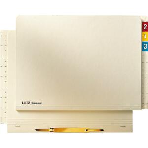 LEITZ 2442 Einstellhefter Orgacolor Kraftkarton chamois