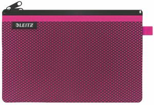 LEITZ Traveller ZipBeutel WOW L pink 23x15cm 2 Fächer 1xblickdicht