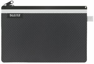 LEITZ Traveller ZipBeutel WOW L schwarz 26x15cm 2 Fächer 1xblickdicht