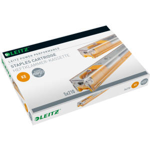 LEITZ 5592 Heftklammern K8 EinwegKassette 5x210 Stück gelb