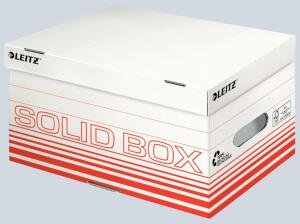 LEITZ Archiv/Transportbox Solid hellrot Größe S 370x195x265 mm