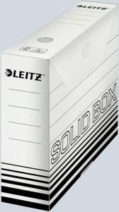 LEITZ Archivschachtel Solid für A4 330x80x257mm weiß für bis zu 700Bl