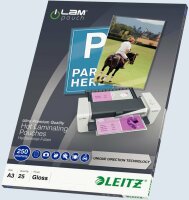 LEITZ Laminier Folientaschen A3 UDT 250 mic glasklar 25St