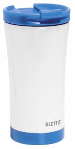 LEITZ Thermobecher WOW 380 ml blau doppelwandig aus Edelstahl außen