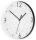 LEITZ Wanduhr WOW Ø 30cm weiß Quartzlaufwerk Glasfront gut