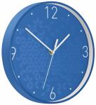 LEITZ Wanduhr WOW Ø 30cm blau Quartzlaufwerk...