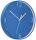 LEITZ Wanduhr WOW Ø 30cm blau Quartzlaufwerk Glasfront gut