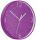 LEITZ Wanduhr WOW Ø 30cm violett Quartzlaufwerk Glasfront gut