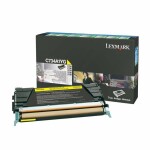 Lasertoner Return yellow LEXMARK C734A1YG - Projekttoner -