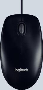Logitech Mouse M100 schwarz, kabelgeb.