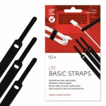 Klettbinder-/verschluß Basic, 17cm, schwarz,...