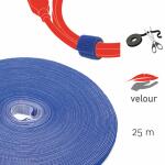 Doppelseitige Klettbandrolle, 25m x 16mm, blau,...