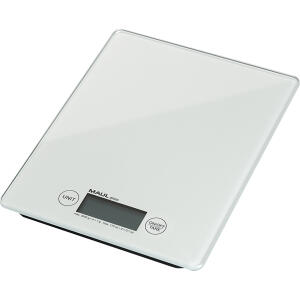 Briefwaage Maul gloss weiß Tragkraft 5000g, Wiegefläche 16,5x17cm
