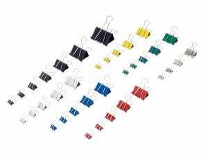 Q-Connect Foldback-Klammern - 19 mm, Klemmvolumen 7 mm, schwarz, 10 Stück