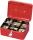 Geldkassette 152x125x81mm rot Sicherheitszylinderschloss mit 2