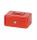 Geldkassette 200x170x90mm rot Sicherheitszylinderschloss mit 2