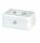 Geldkassette 200x170x90mm weiss Sicherheitszylinderschloss mit 2
