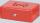 Geldkassette 250x190x88mm rot Sicherheitszylinderschloss mit 2