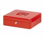 Geldkassette 301x250x89mm rot Sicherheitszylinderschloss...