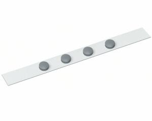Wandleiste mit 4 Magnete, weiß 100cm x 5cm