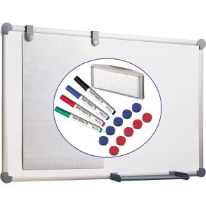 Maul Whiteboardtafel 90x120cm grau beschriftbar/magnethaftend # 63095